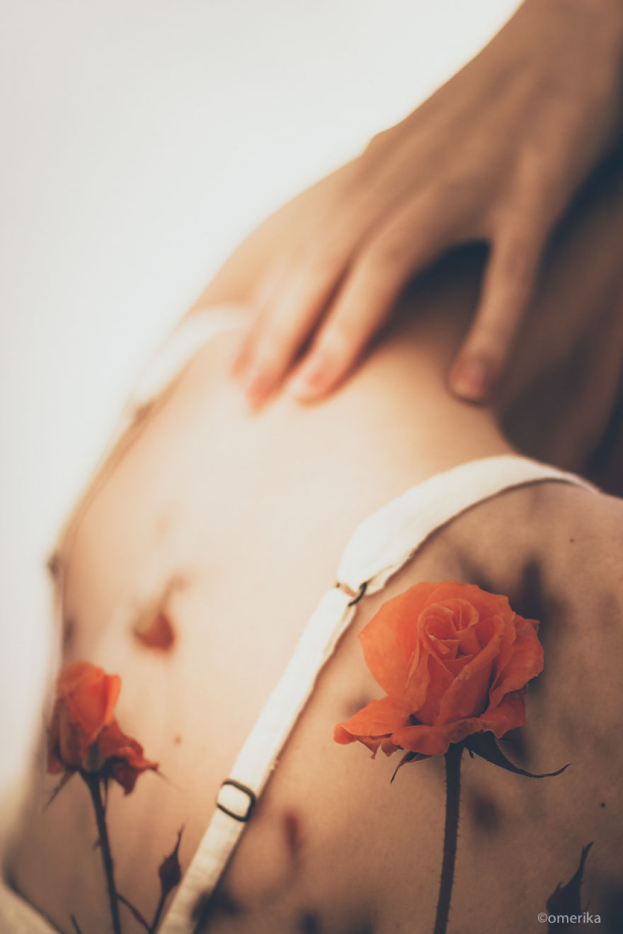 Hiding Behind The Flowers