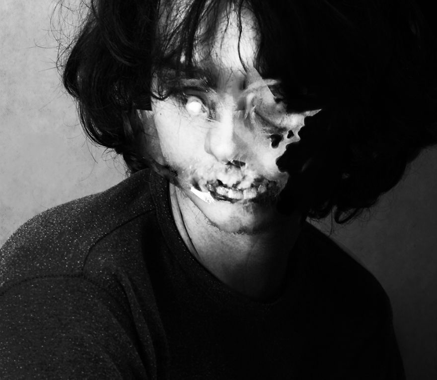 I Make Digital Collages About My Social Fears