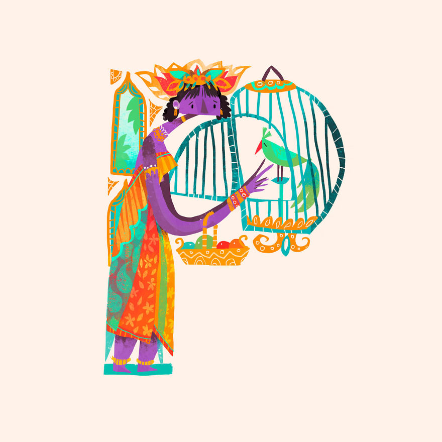 I Illustrated Over 70 Female Characters From Litearture For #36daysoftype This Year I Illustrated Over 70 Female Characters From Litearture For #36daysoftype This Year