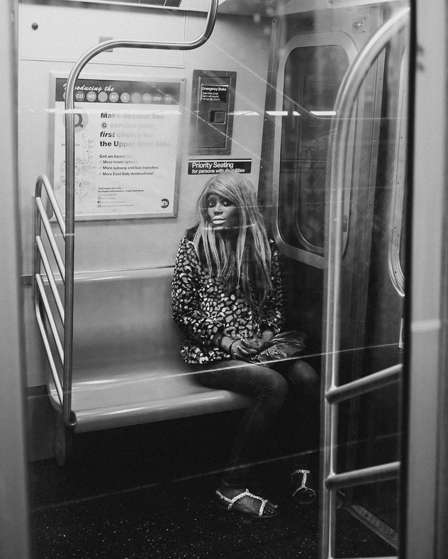 Photographer Captures The Faces Of The New York Subway In Fantastic Black And White Images