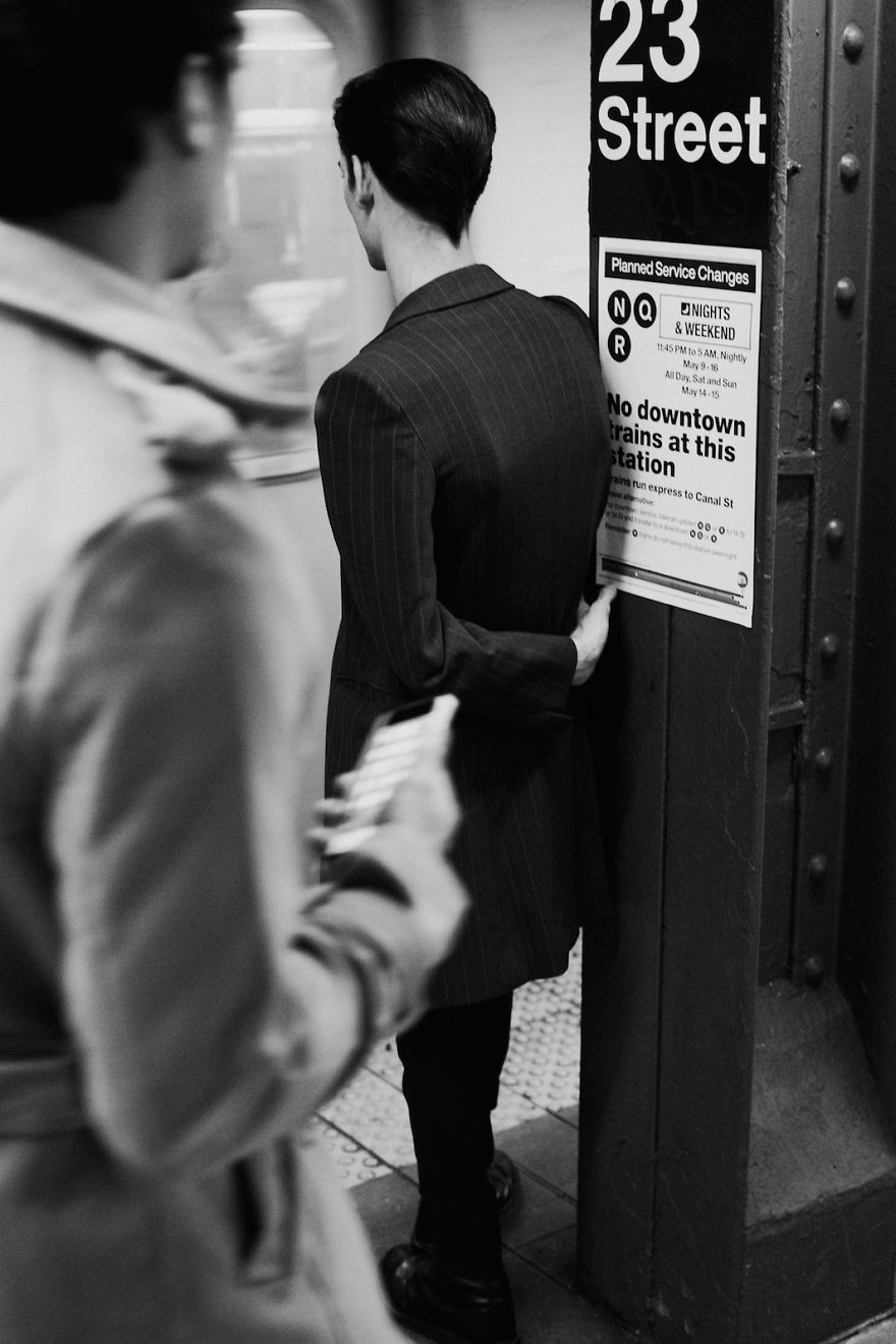 Photographer Captures The Faces Of The New York Subway In Fantastic Black And White Images