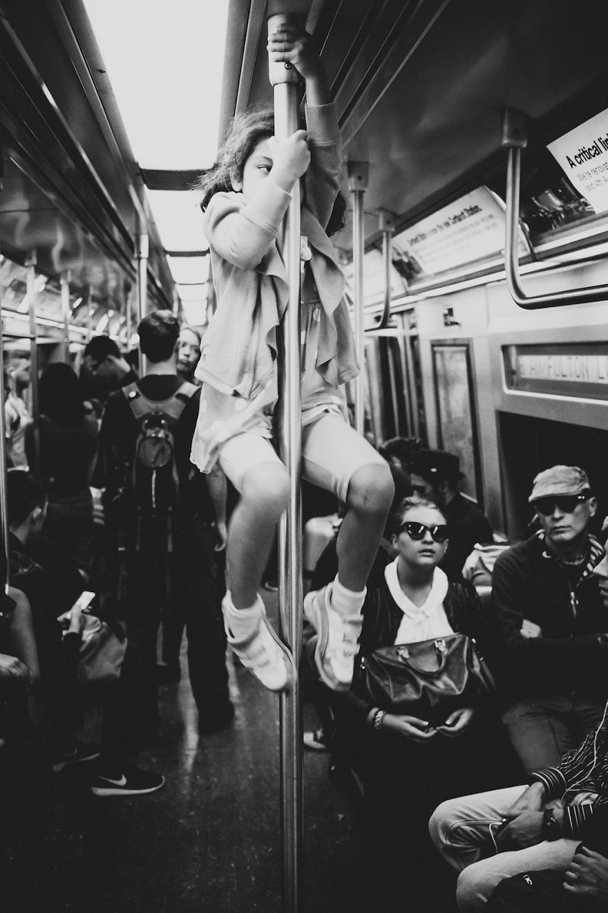 Photographer Captures The Faces Of The New York Subway In Fantastic Black And White Images