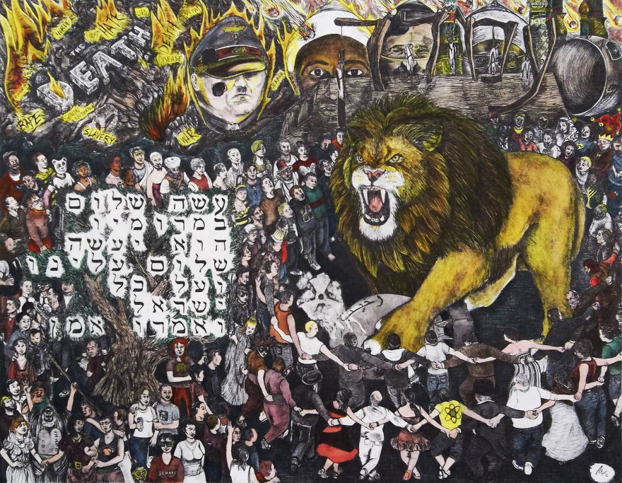 I Make Drawings About Violence And Human Nature