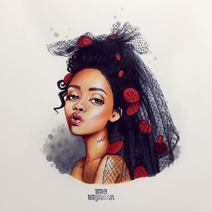 Russian-Artist-Draws-New-Portraits-Cartoons-Of-Celebrities