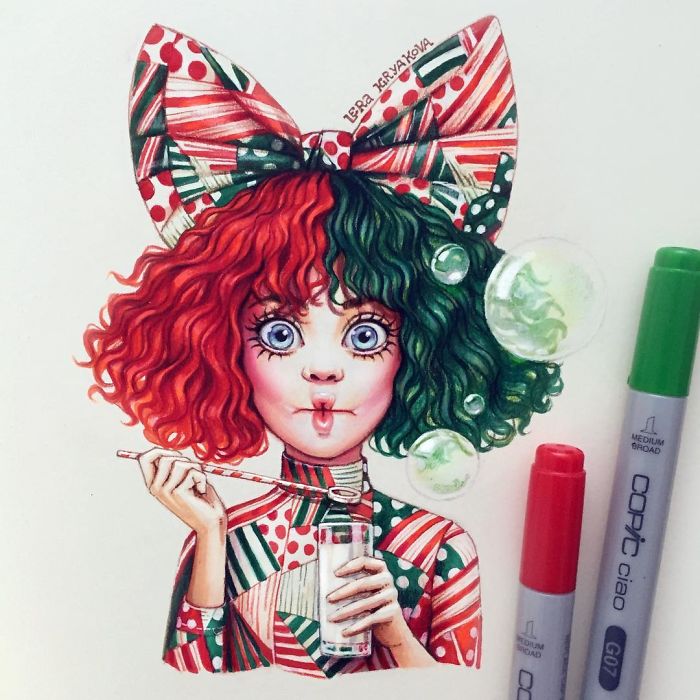 Russian-Artist-Draws-New-Portraits-Cartoons-Of-Celebrities