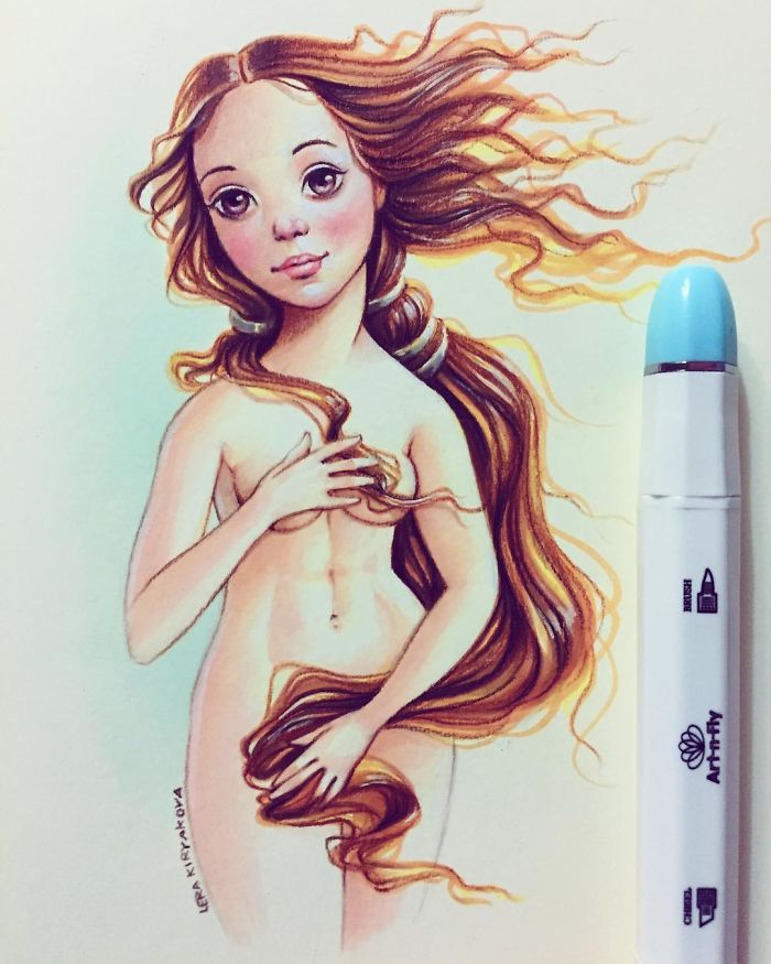 Russian-Artist-Draws-New-Portraits-Cartoons-Of-Celebrities