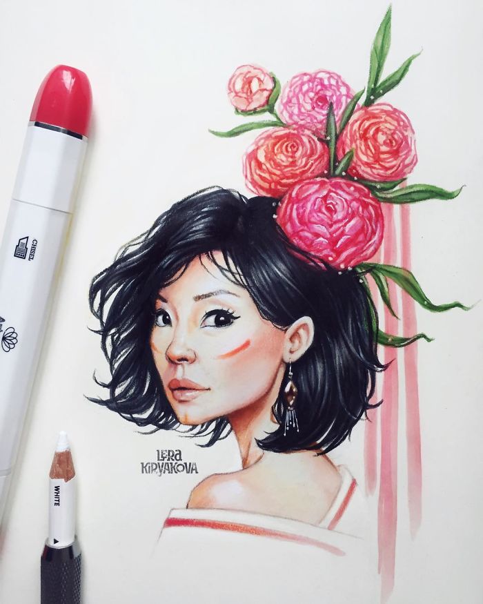 Russian-Artist-Draws-New-Portraits-Cartoons-Of-Celebrities