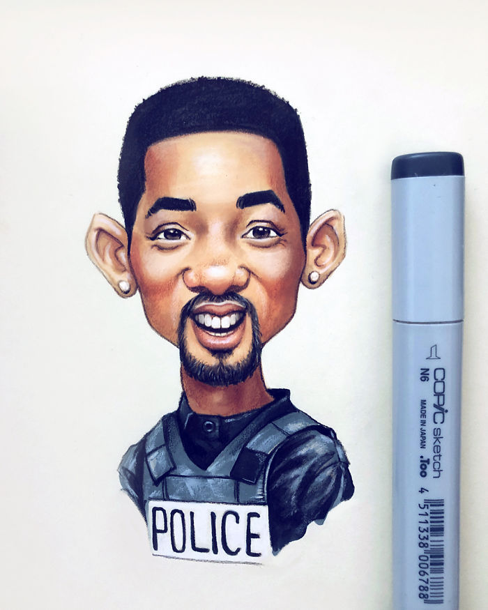 Russian-Artist-Draws-New-Portraits-Cartoons-Of-Celebrities