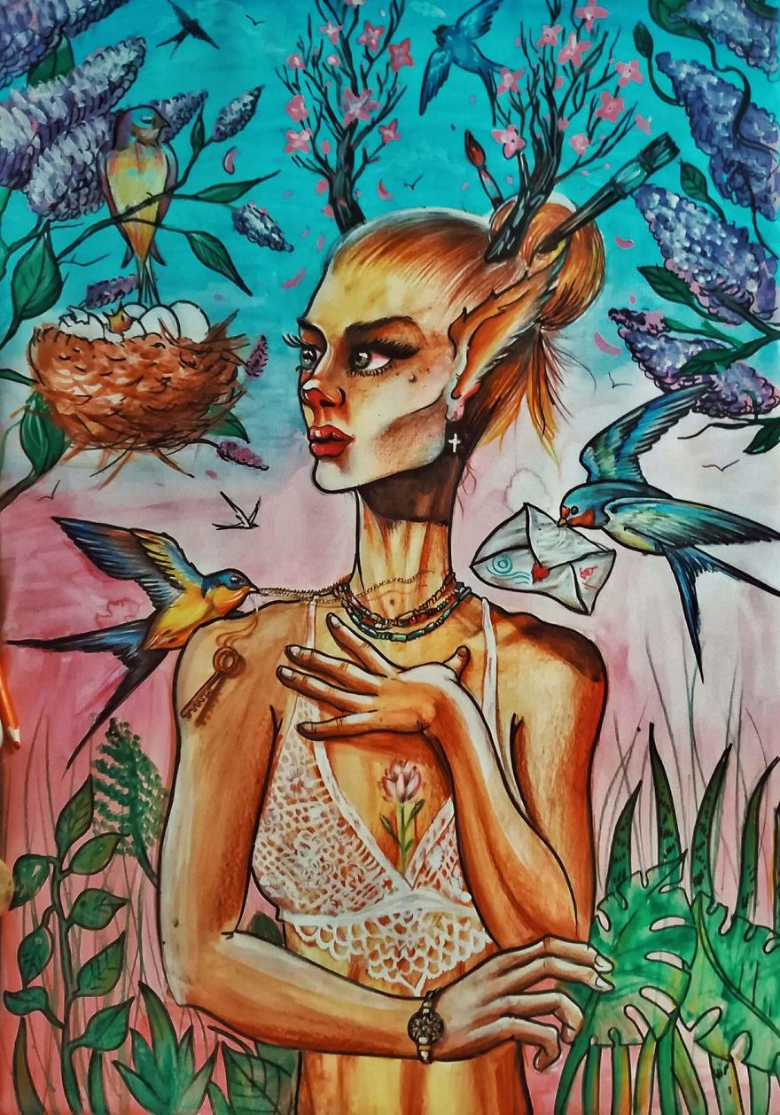 I Paint Surreal Women