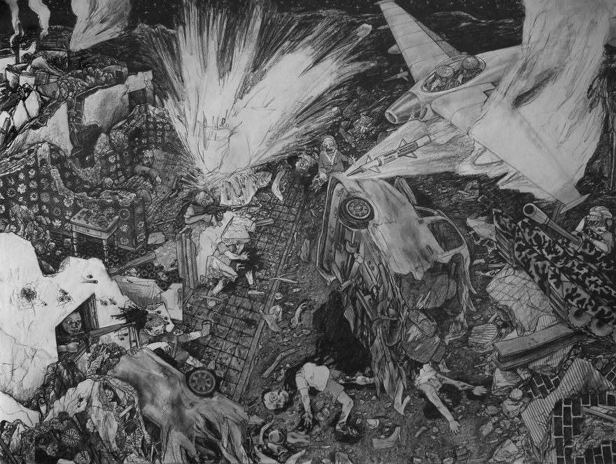 I Make Drawings About Violence And Human Nature