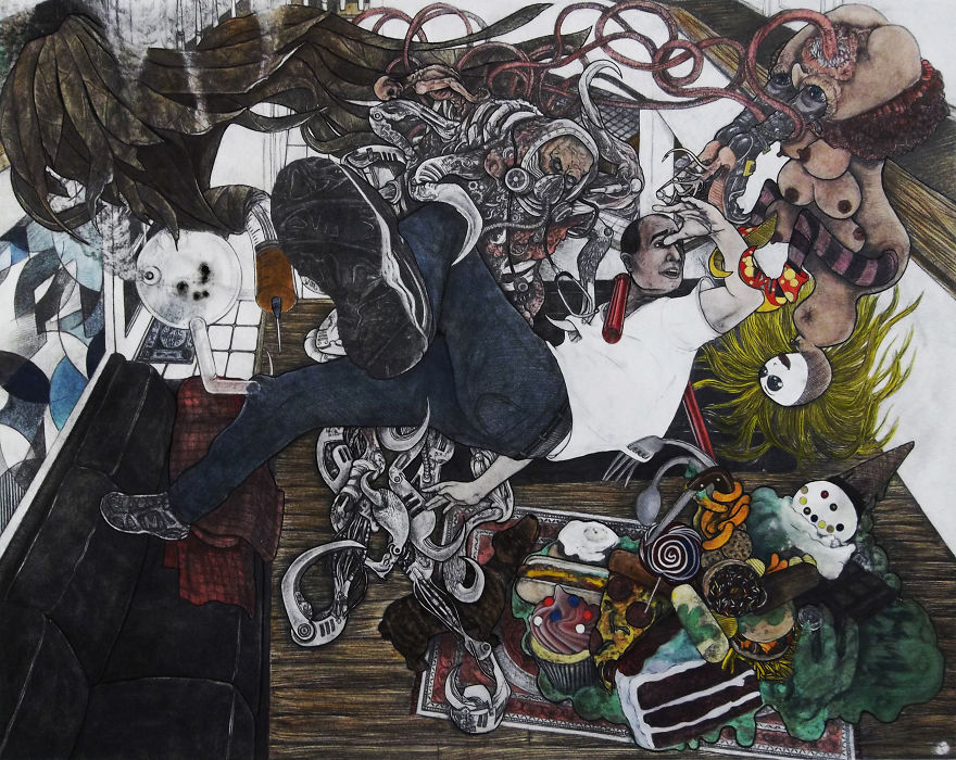 I Make Drawings About Violence And Human Nature I Make Drawings About Violence And Human Nature