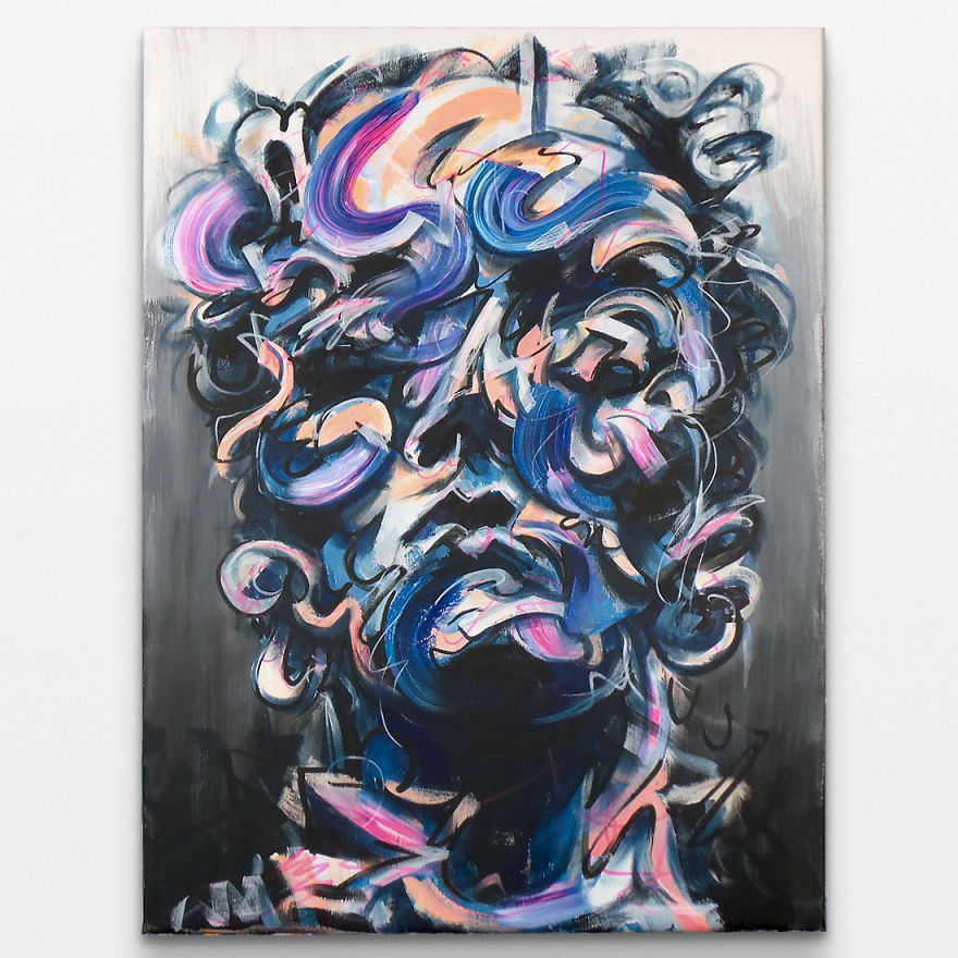 I'm Making Paintings That Show What It Feels Like To Be Over-Stimulated By Society