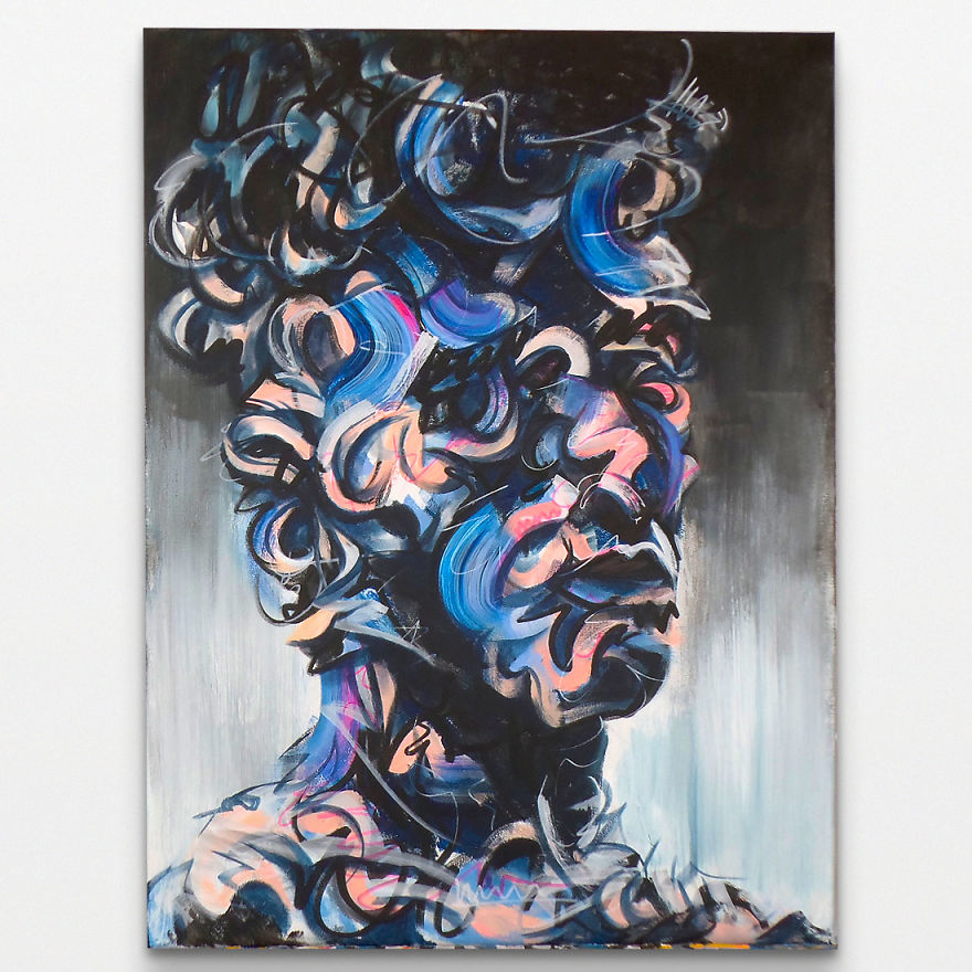 I'm Making Paintings That Show What It Feels Like To Be Over-Stimulated By Society