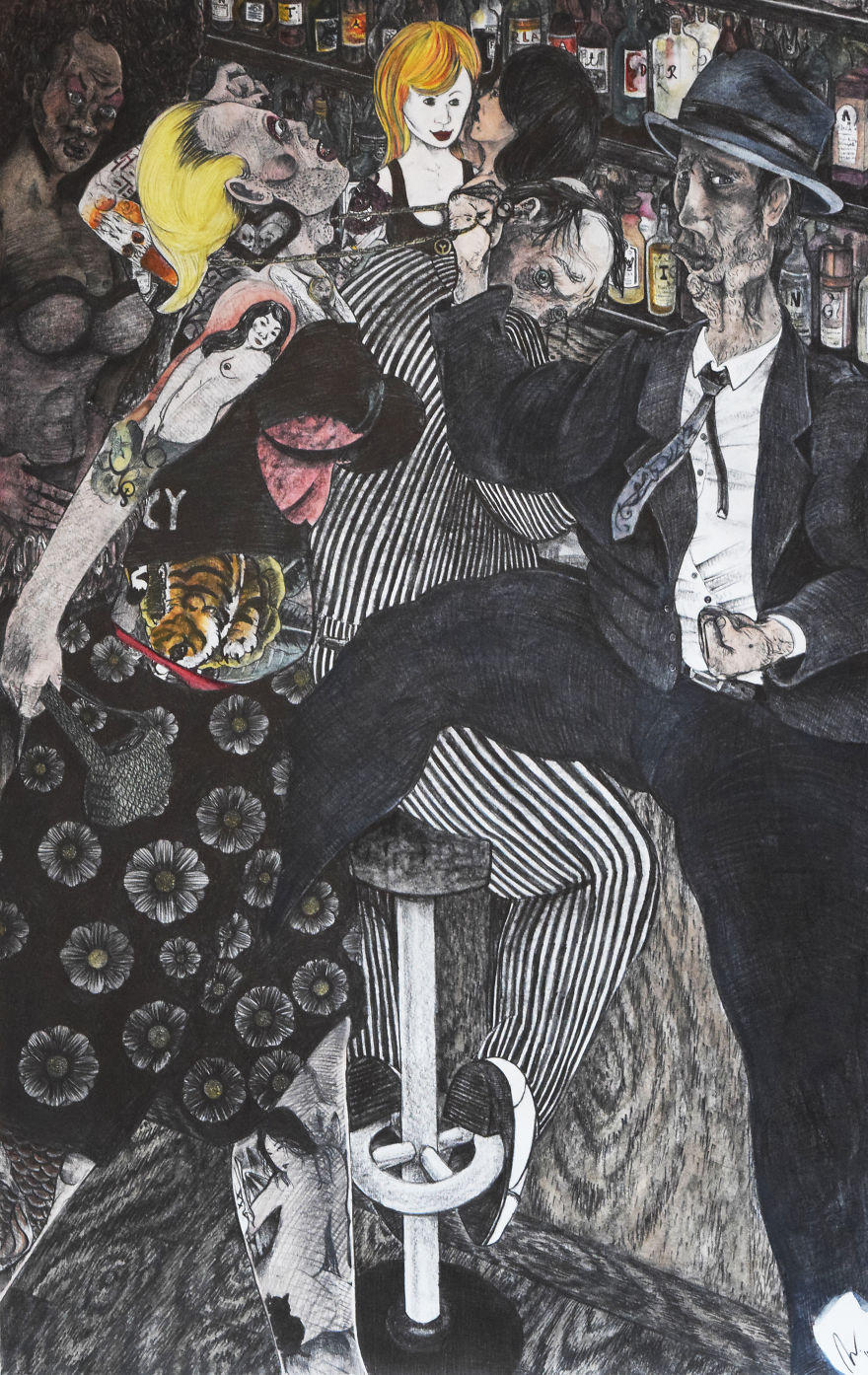 I Make Drawings About Violence And Human Nature