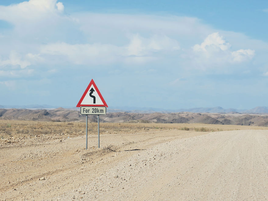 Lonely Road Signs Of Namibia Lonely Road Signs Of Namibia