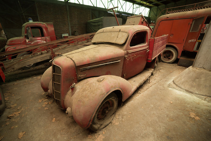 The Cemetery Of Fire Trucks At Saint Barbe