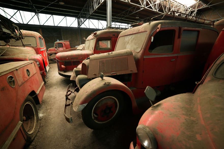 The Cemetery Of Fire Trucks At Saint Barbe