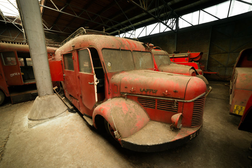 The Cemetery Of Fire Trucks At Saint Barbe