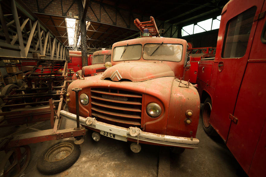 The Cemetery Of Fire Trucks At Saint Barbe