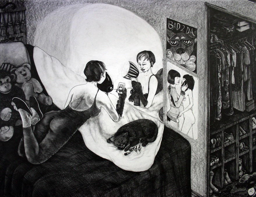 I Make Drawings About Violence And Human Nature