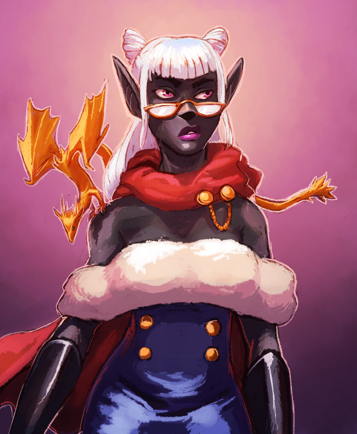 I Made A Series Of Portraits For The Players In My Very First DnD Campaign