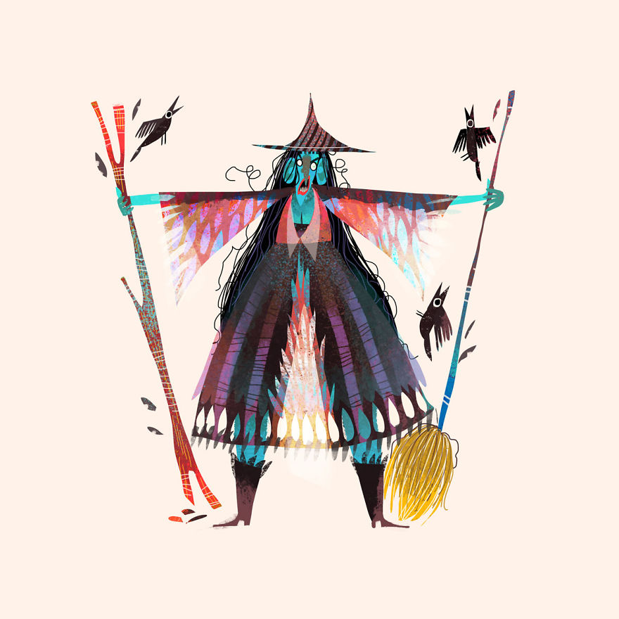 I Illustrated Over 70 Female Characters From Litearture For #36daysoftype This Year I Illustrated Over 70 Female Characters From Litearture For #36daysoftype This Year