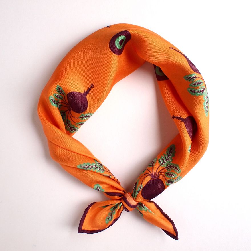 Would You Like To Wear My Deliciously Illustrated Scarves? Would You Like To Wear My Deliciously Illustrated Scarves?