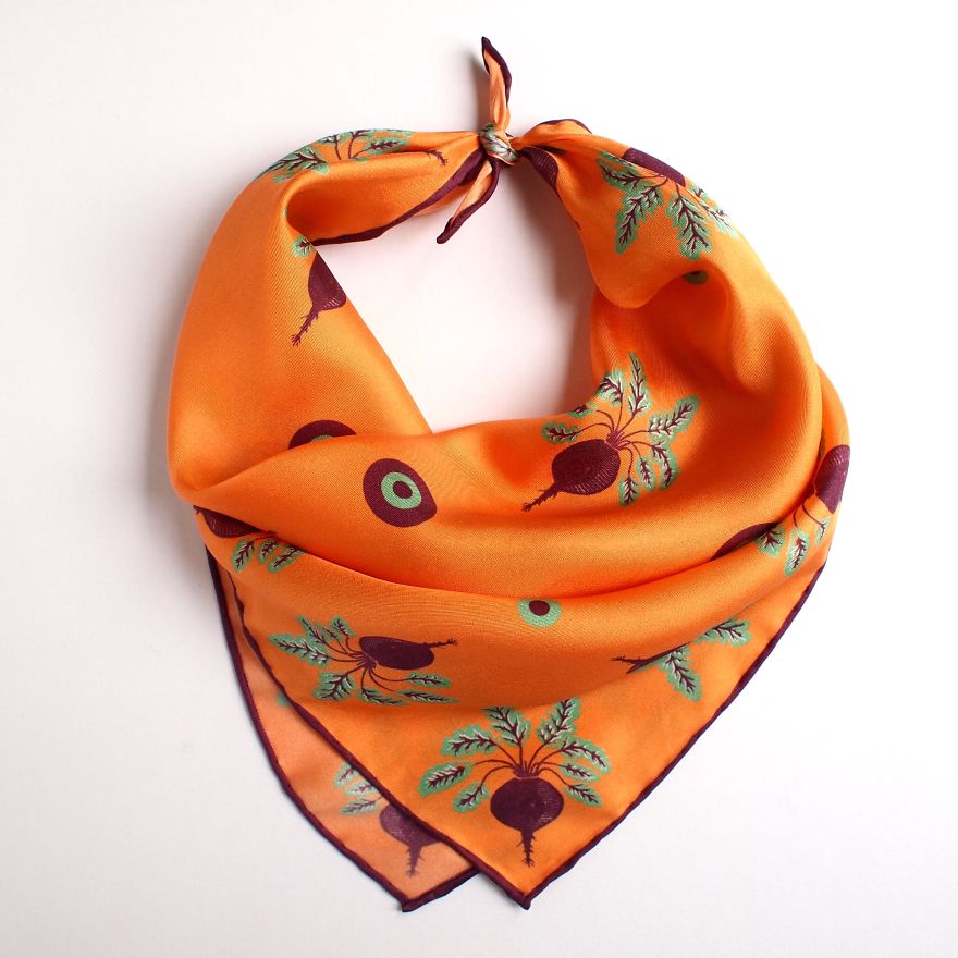 Would You Like To Wear My Deliciously Illustrated Scarves? Would You Like To Wear My Deliciously Illustrated Scarves?