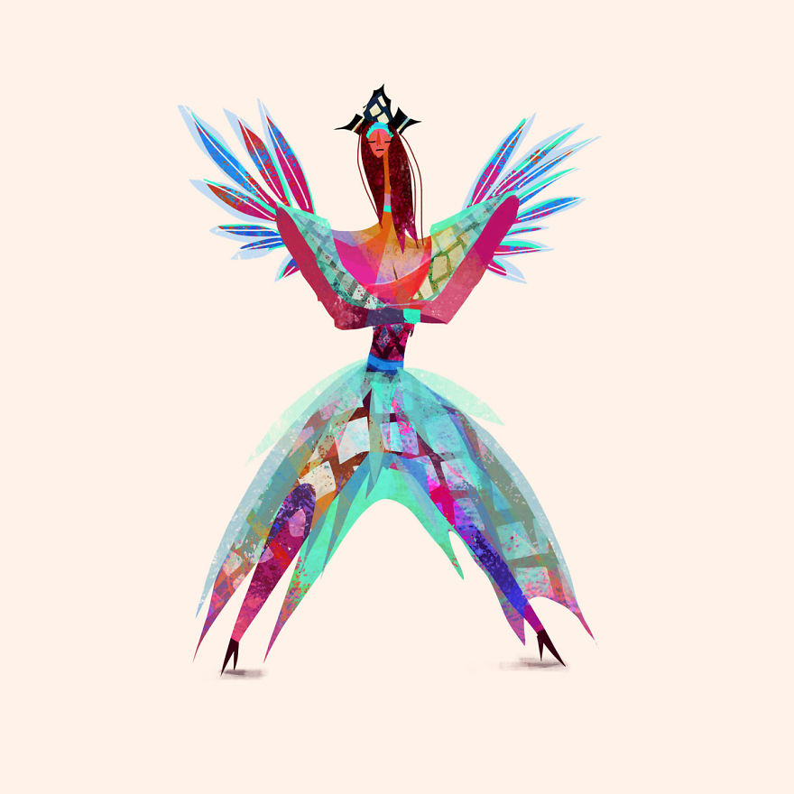 I Illustrated Over 70 Female Characters From Litearture For #36daysoftype This Year I Illustrated Over 70 Female Characters From Litearture For #36daysoftype This Year