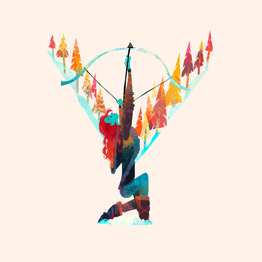 I Illustrated Over 70 Female Characters From Litearture For #36daysoftype This Year I Illustrated Over 70 Female Characters From Litearture For #36daysoftype This Year