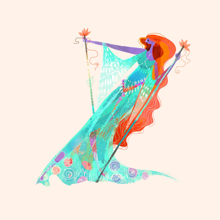 I Illustrated Over 70 Female Characters From Litearture For #36daysoftype This Year I Illustrated Over 70 Female Characters From Litearture For #36daysoftype This Year