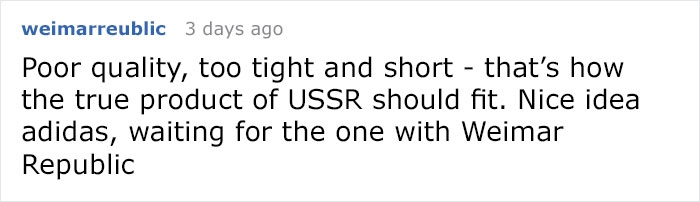 Adidas Starts Selling Soviet-Themed Clothes, Regrets It After Seeing Internet's Reaction Adidas Starts Selling Soviet-Themed Clothes, Regrets It After Seeing Internet's Reaction