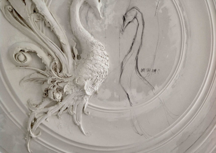 Russian Artist Uses Ancient Technique To Turn Walls Into Art, And The Result Is Gorgeous Russian Artist Uses Ancient Technique To Turn Walls Into Art, And The Result Is Gorgeous