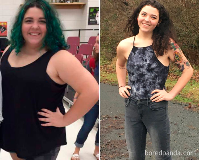 Just Under A Year Of Weight Loss Progress (245-140)