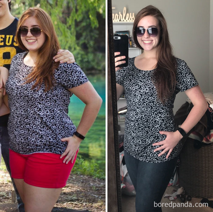 Lost 50 Lbs In 7,5 Months. Smiling A Little Too Hard At The Difference!