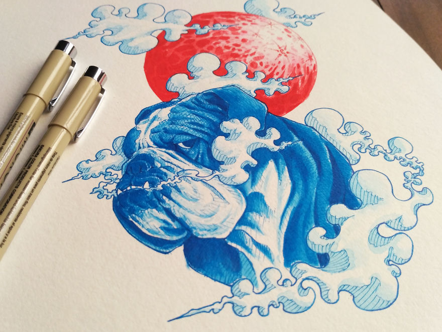 I Made "Lunar Dogs" Illustrations To Celebrate The Year Of The Dog