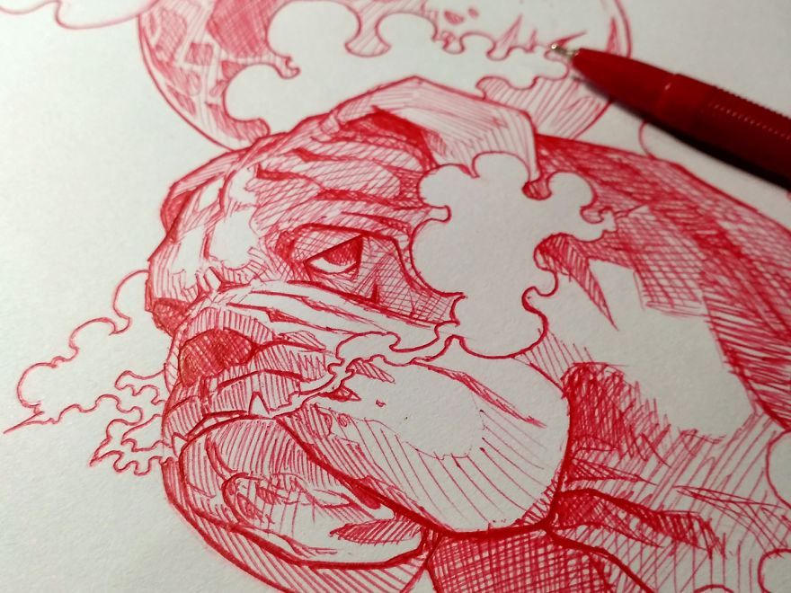 I Made "Lunar Dogs" Illustrations To Celebrate The Year Of The Dog