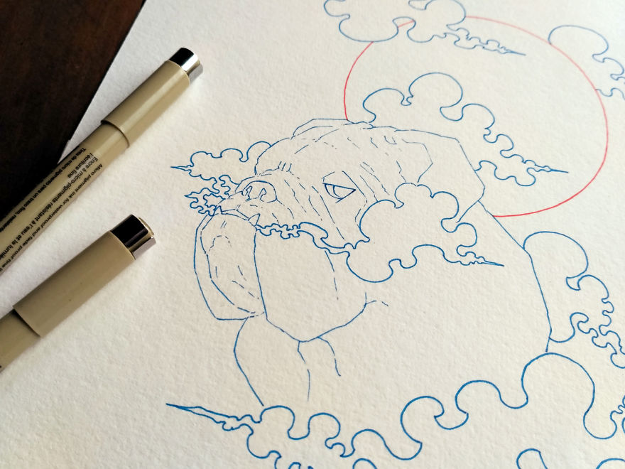 I Made "Lunar Dogs" Illustrations To Celebrate The Year Of The Dog