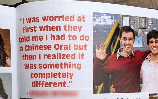 I Was Worried At First When They Told Me I Had To Do A Chinese Oral But Then I Realized It Was Something Completely Different