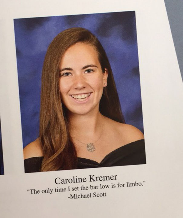 "The Only Time I Set The Bar Low Is For Limbo." - Michael Scott