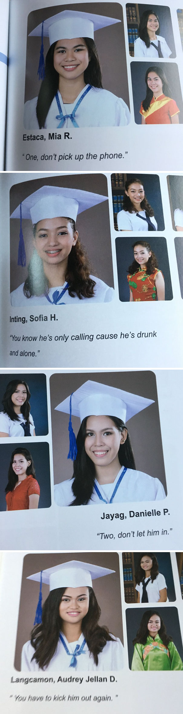 One, Don't Pick Up The Phone. You Know He's Only Calling Cause He's Drunk And Alone. Two, Don't Let Him In. You Have To Kick Him Out Again