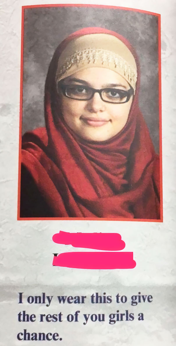 Ich trage das nur, damit Ihr anderen Mädchen auch eine Chance habt