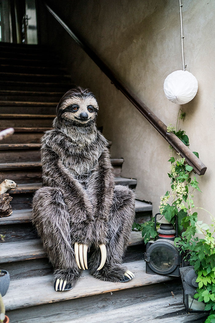 I Created A Realistic Sloth Costume