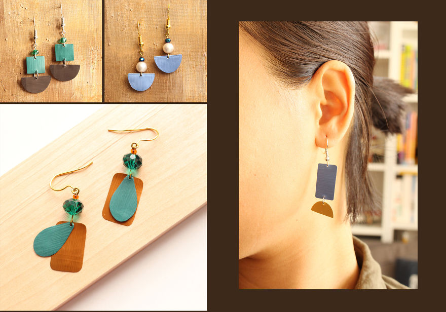 I Turn Old Coffee Capsules Into Earrings I Turn Old Coffee Capsules Into Earrings