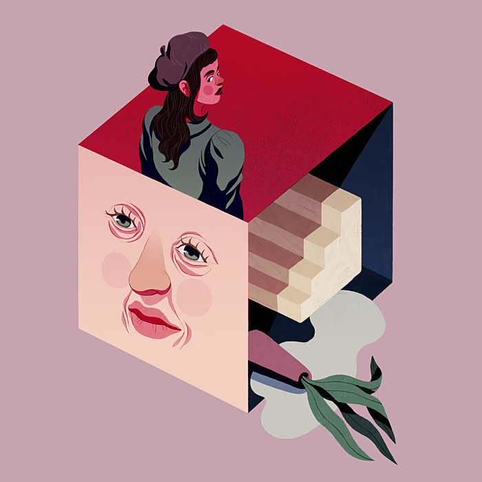 I Create Minimalist Illustrations Using Geometric Shapes