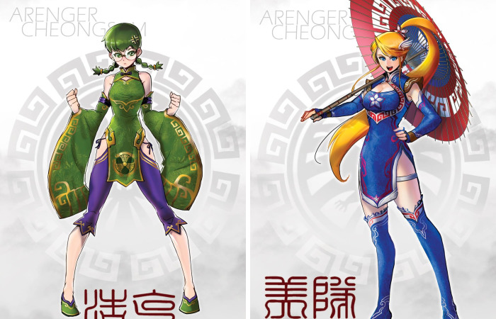 Chinese Artist Transforms The Avengers Into Anime Waifu