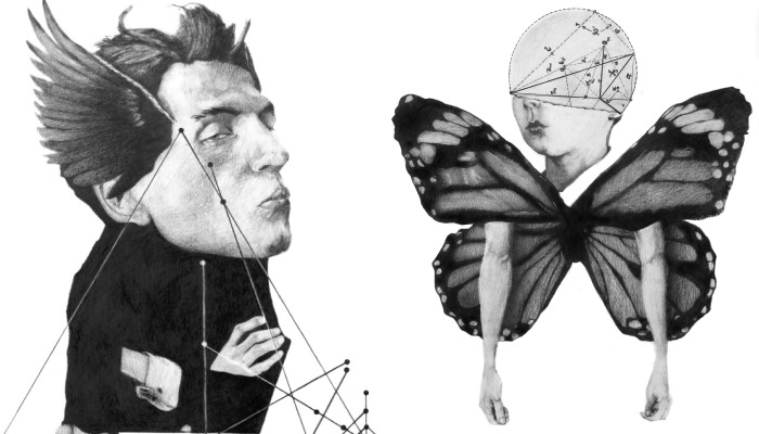 14 Collage- Pencil -Drawings Inspired By Greek Mythology