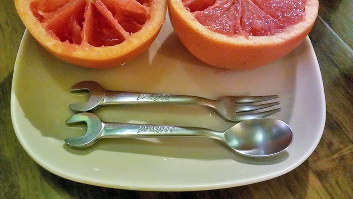 The Silverware At The Cafe Double As Wrenches