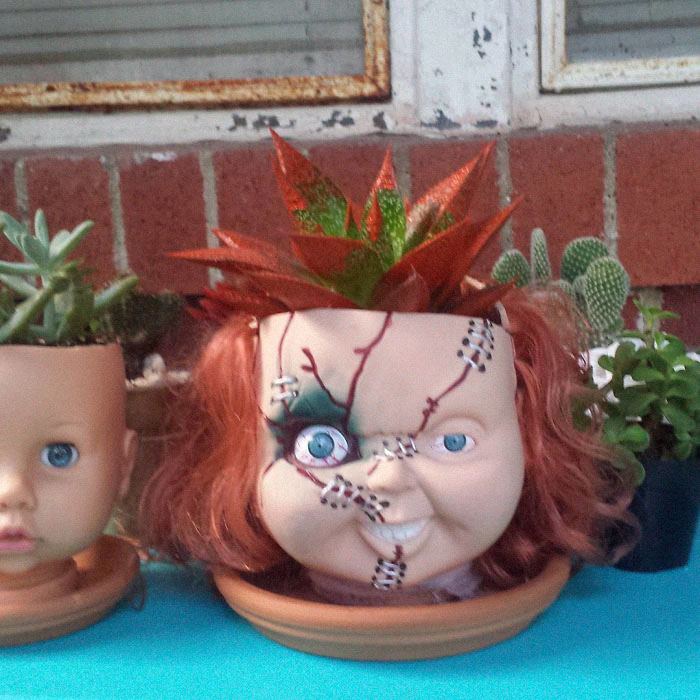 Creepy-Baby-Doll-Head-Planters