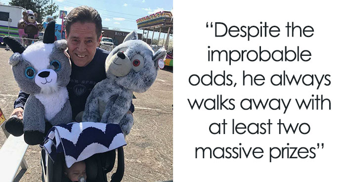 My Dad Is So Amazing At Carnival Games, They Even Tried To Stop Him Playing